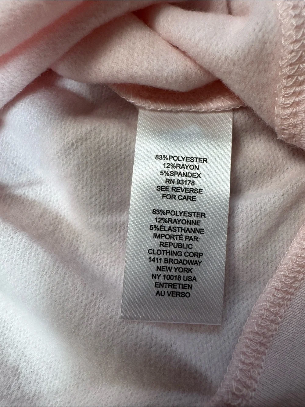 Workshop Republic Clothing soft pink